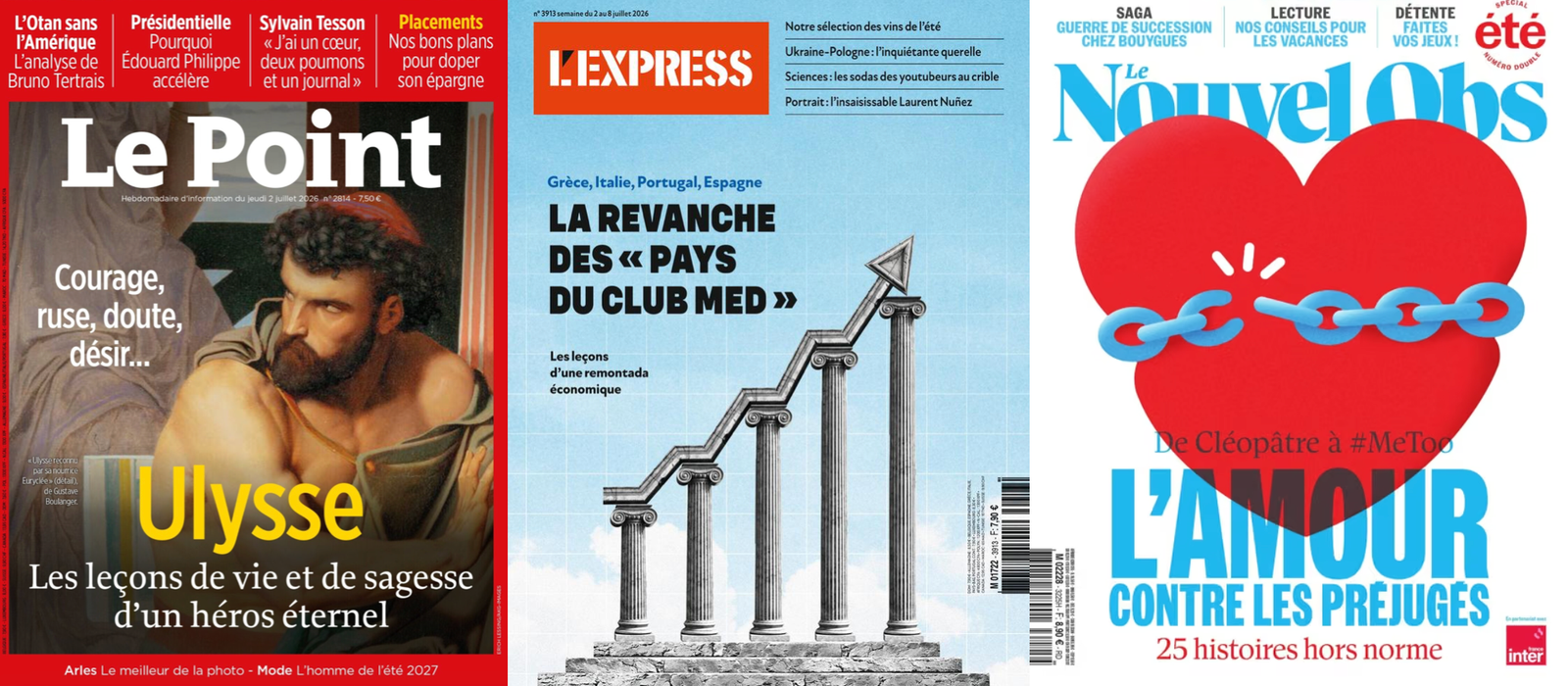À la Une de vos hebdos cette semaine