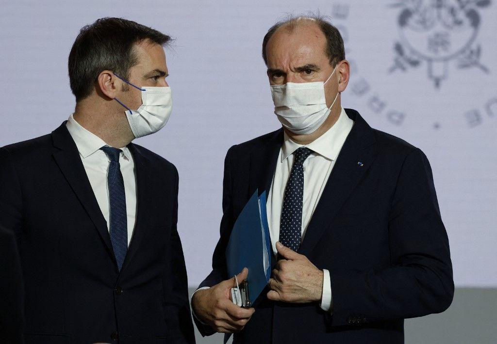 Jean Castex Olivier Véran AFP