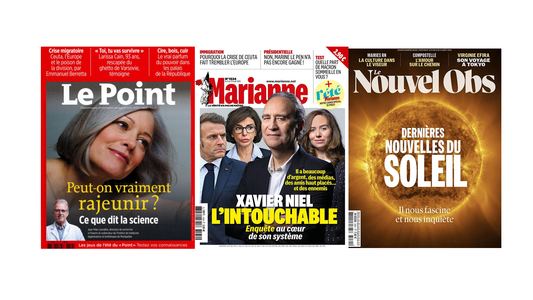 Les Unes des hebdos du jeudi 6 août 2026.