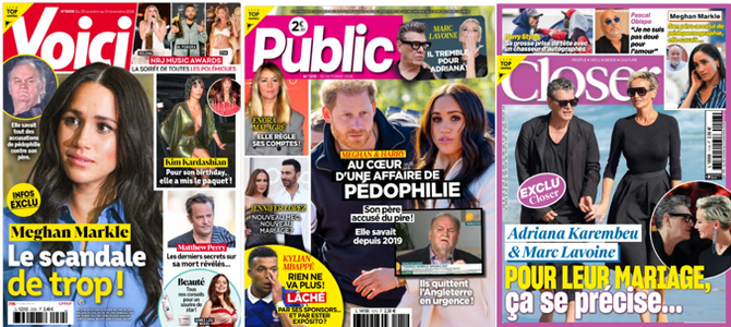 "Voici", "Public" et "Closer".
