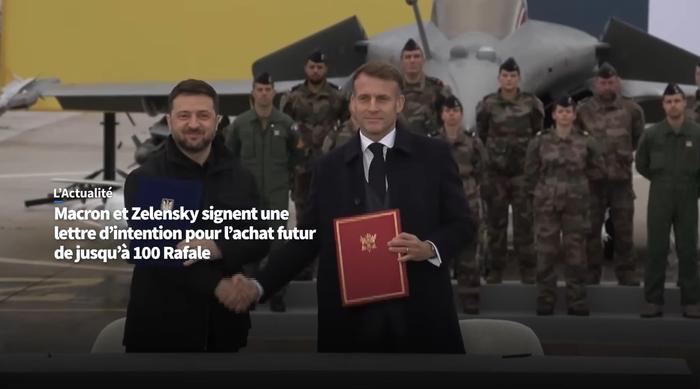 Accord militaire record entre la France et l'Ukraine.
