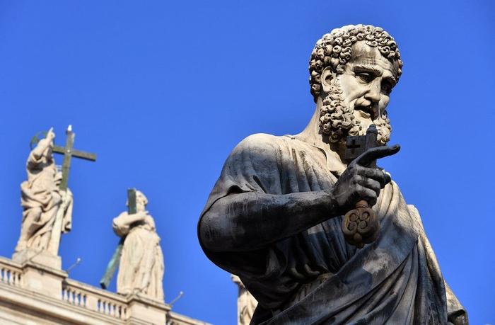 Saint Pierre Vatican statue AFP
