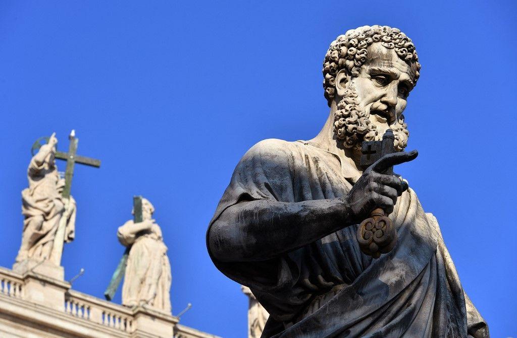 Saint Pierre Vatican statue AFP