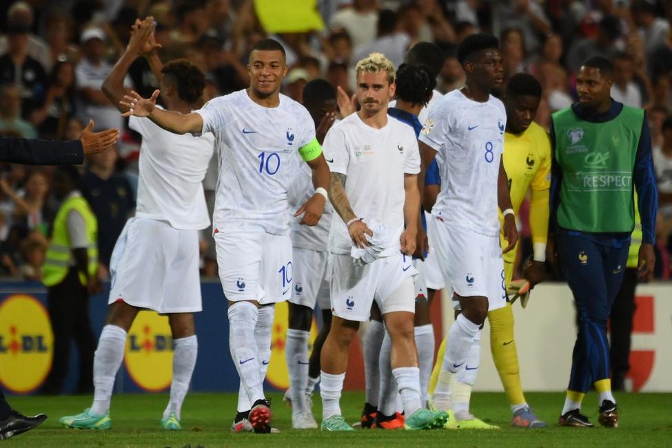 L'équipe de France à l'occasion de son match contre le Gibraltar