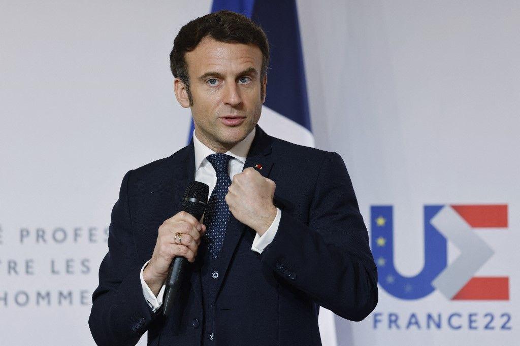 Emmanuel Macron portrait AFP