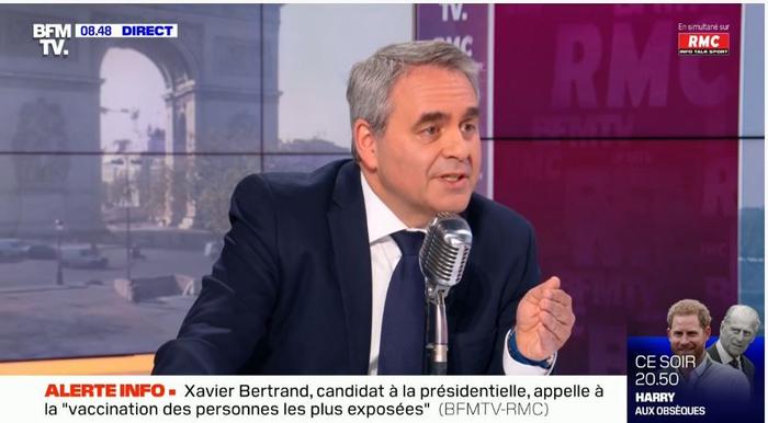Xavier Bertrand RMC 12 avril