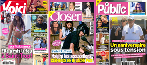 "Voici", "Closer" et "Public".