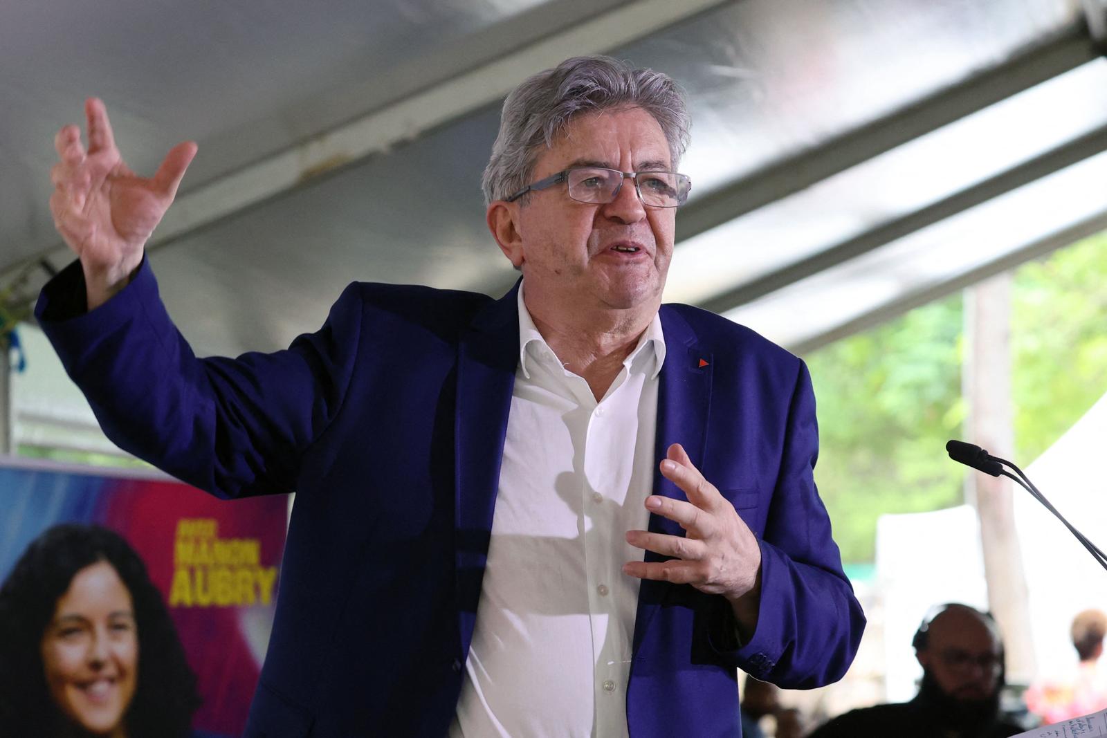 Jean-Luc Mélenchon portrait AFP