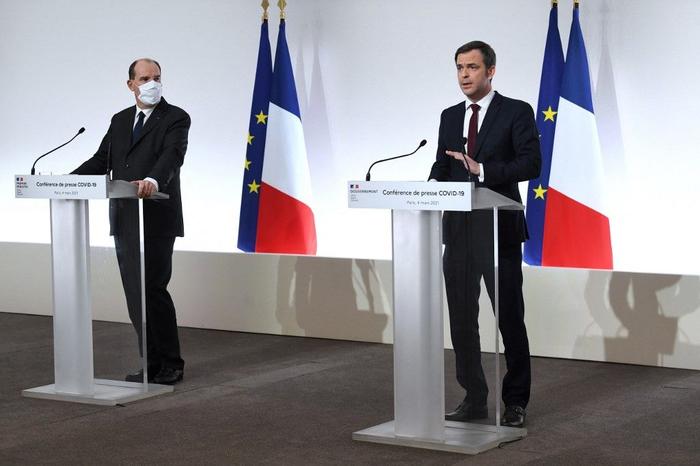 Jean Castex Olivier Véran AFP