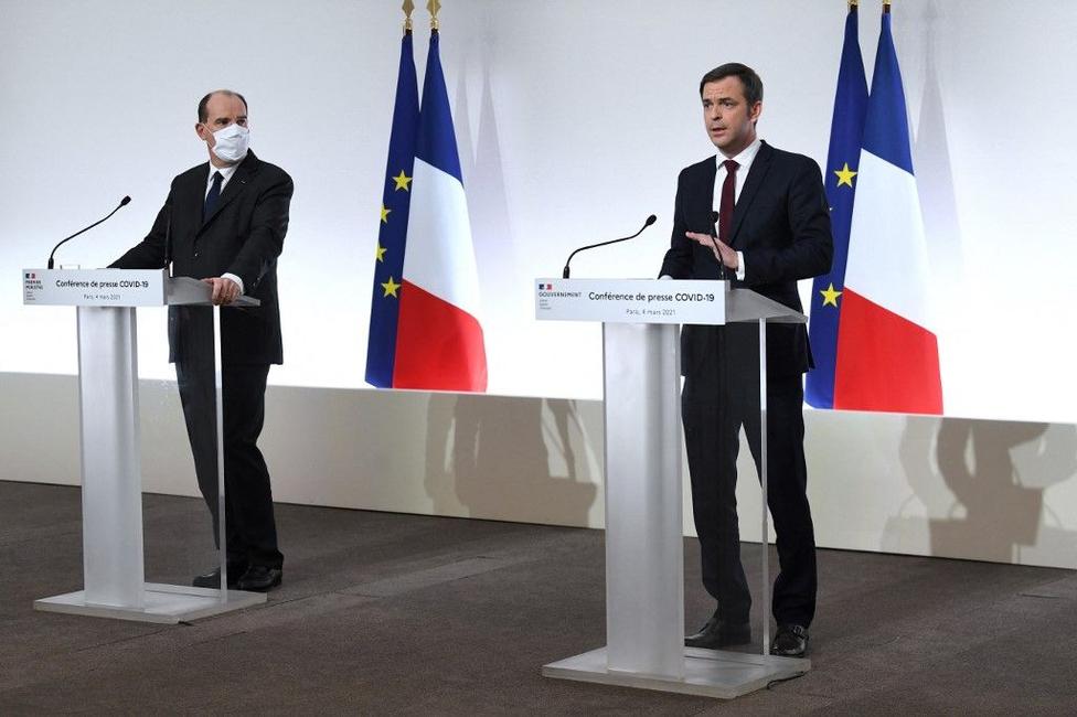 Jean Castex Olivier Véran AFP