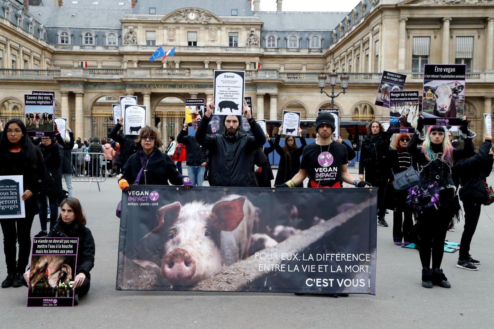 vegan militants AFP