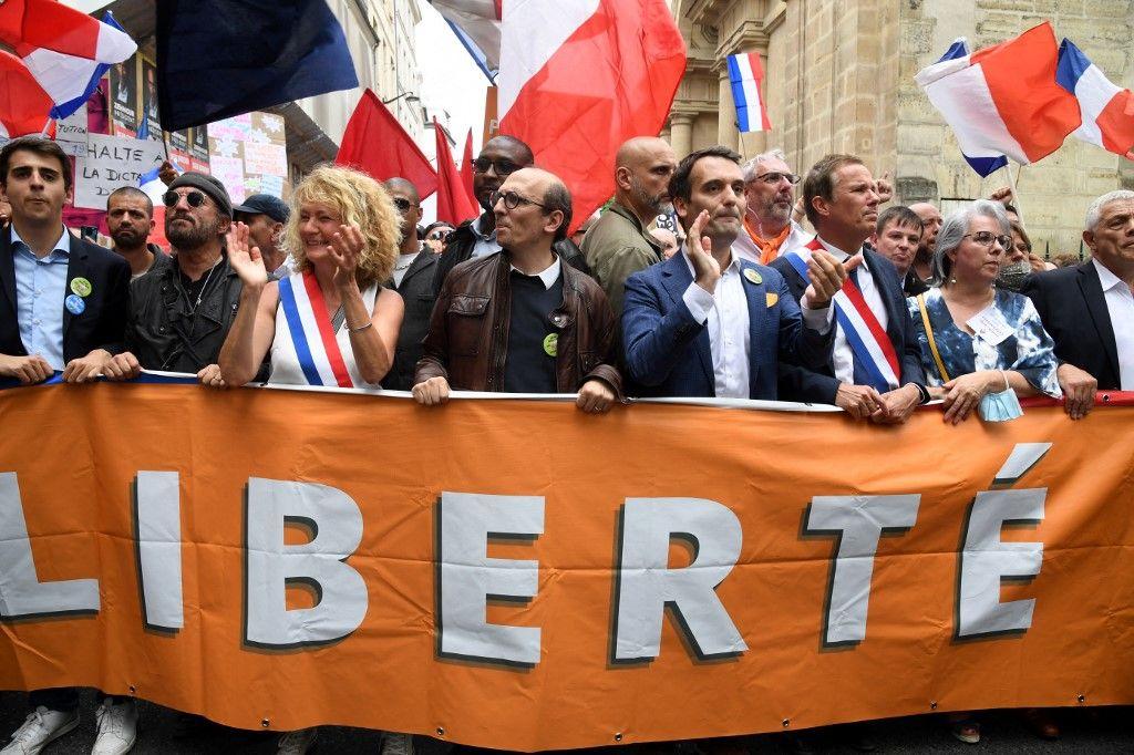 Florian Philippot manifestation AFP