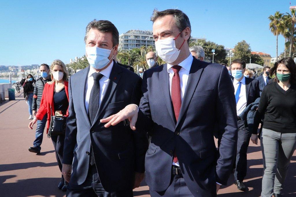 Oliver Véran Christian Estrosi Nice AFP