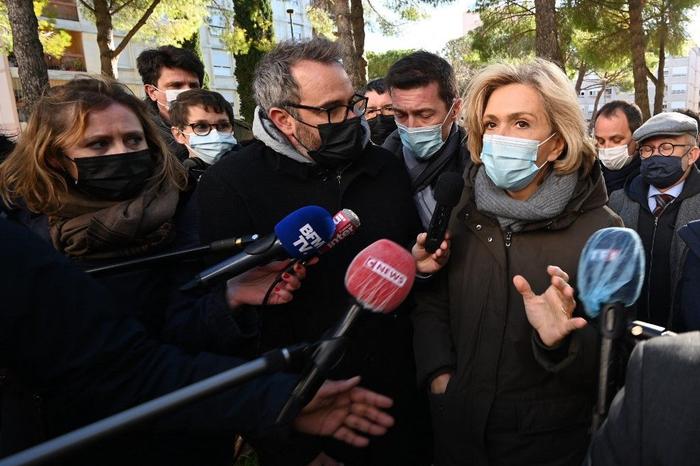 Valérie Pécresse déplacement presse AFP