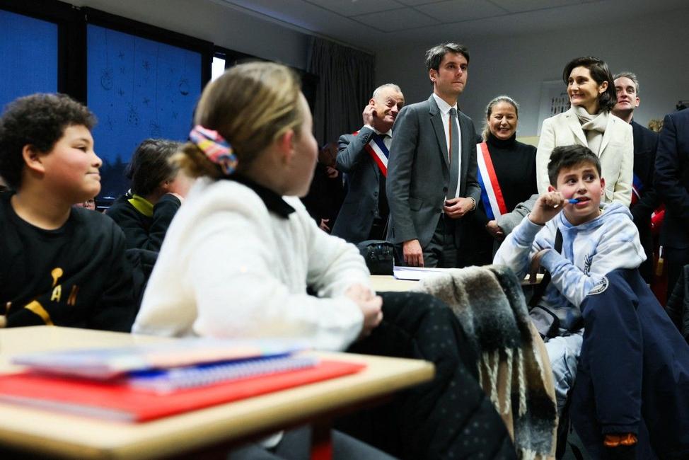 Gabriel Attal Amélie Oudéa-Castéra AFP