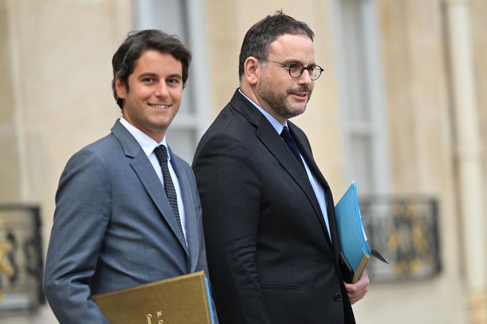Gabriel Attal Aurélien Rousseau AFP