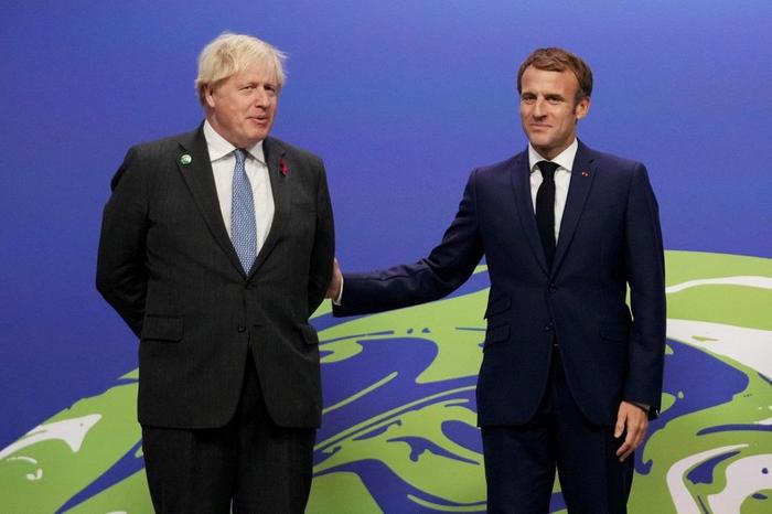 Boris Johnson Emmanuel Macron AFP