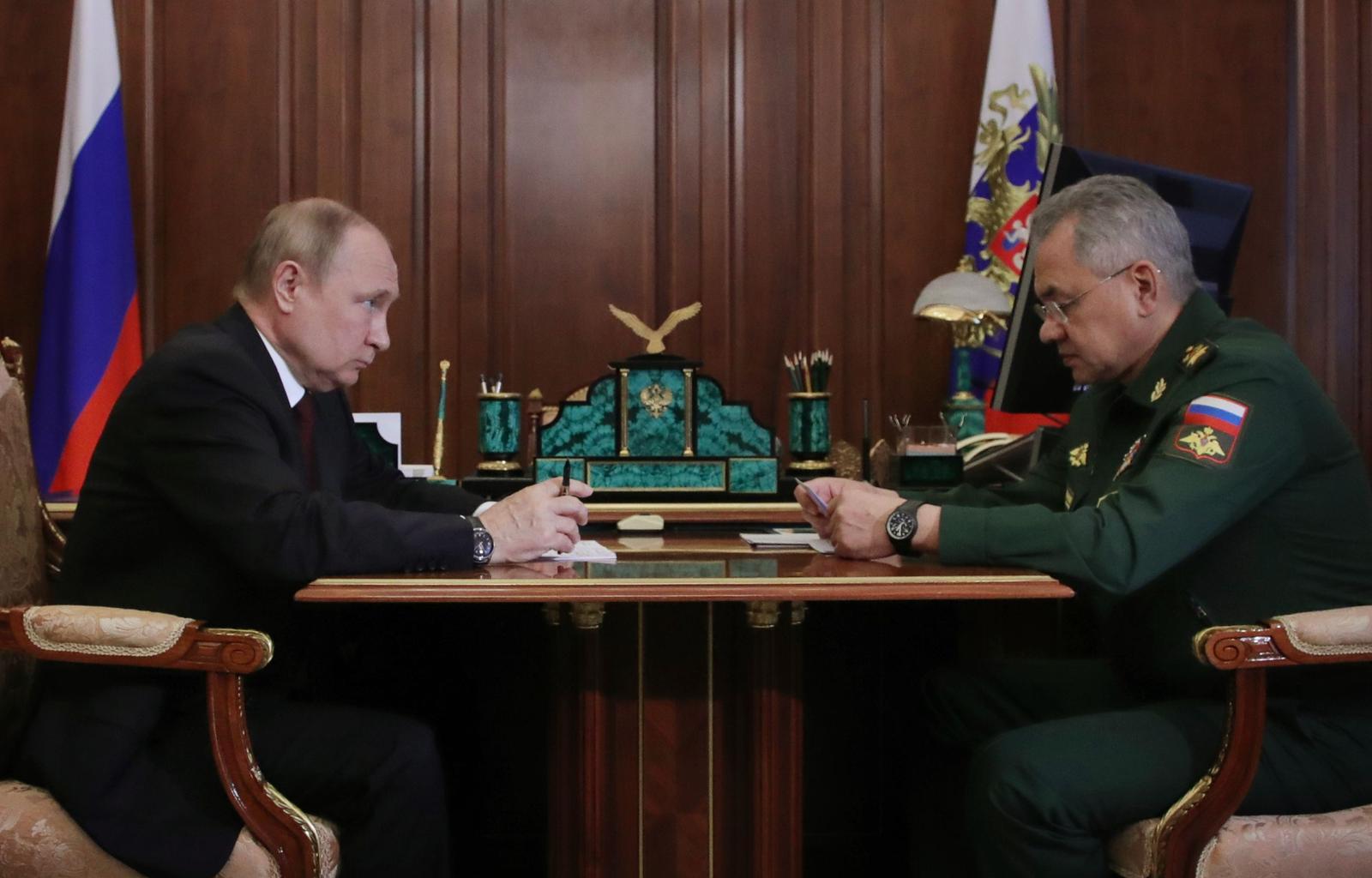 Vladimir Poutine Sergueï Choïgou AFP