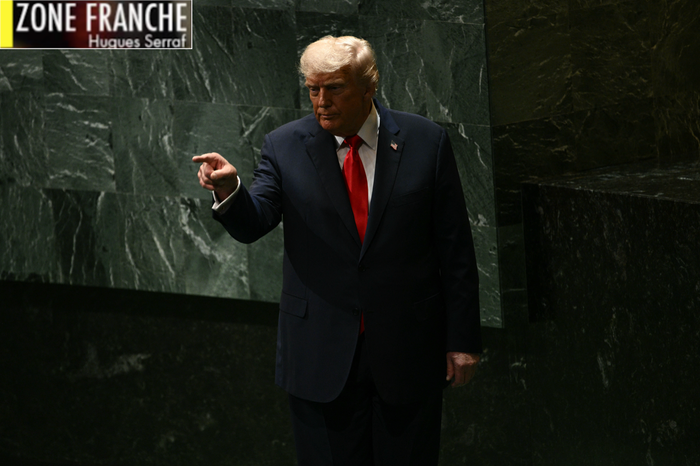 Donald Trump prédisant l'apocalypse migratoire pour l'Europe depuis le siège de l'ONU