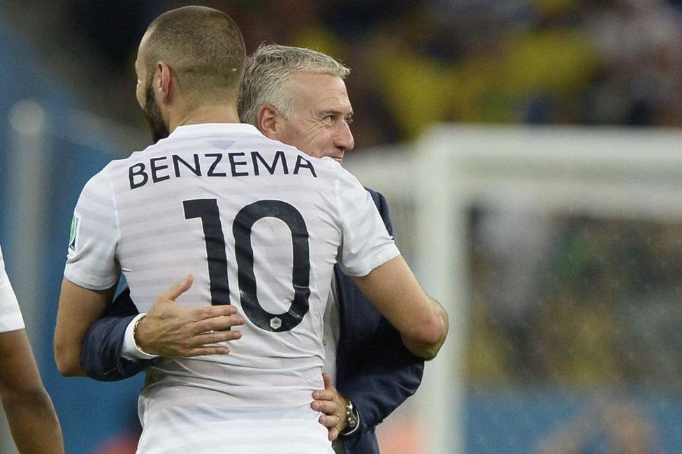 Karim Benzema Didier Deschamps AFP
