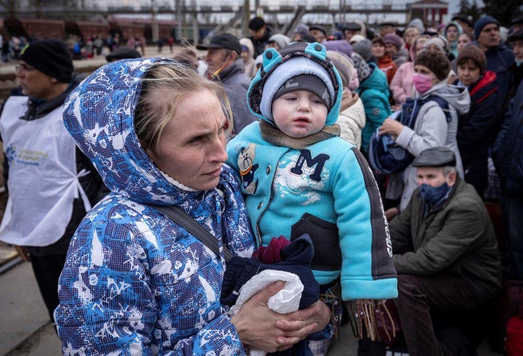 guerre en Ukraine réfugiés AFP
