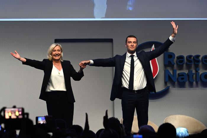 Jordan Bardella Marine Le Pen AFP
