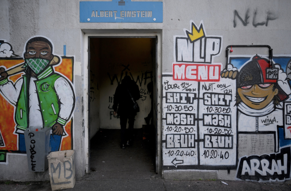 Un point de deal dans une cité du 14e arrondissement de Marseille