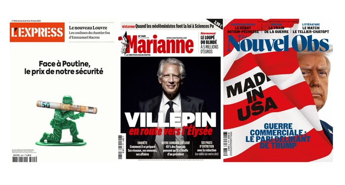 Les unes des hebdos du jeudi 13 mars.