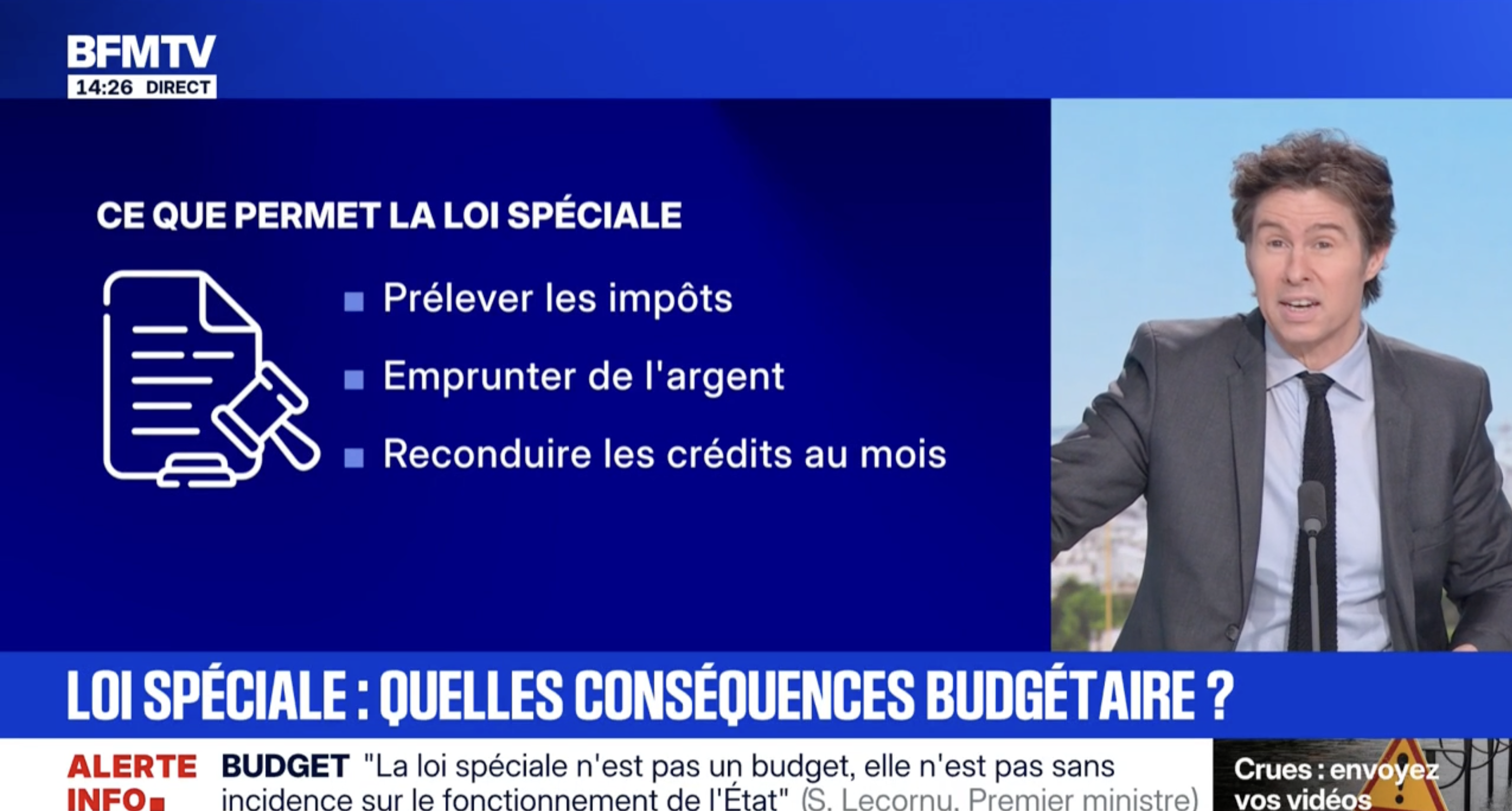 Mais à quoi sert cette « loi spéciale » qui va être votée en l'absence de budget ?