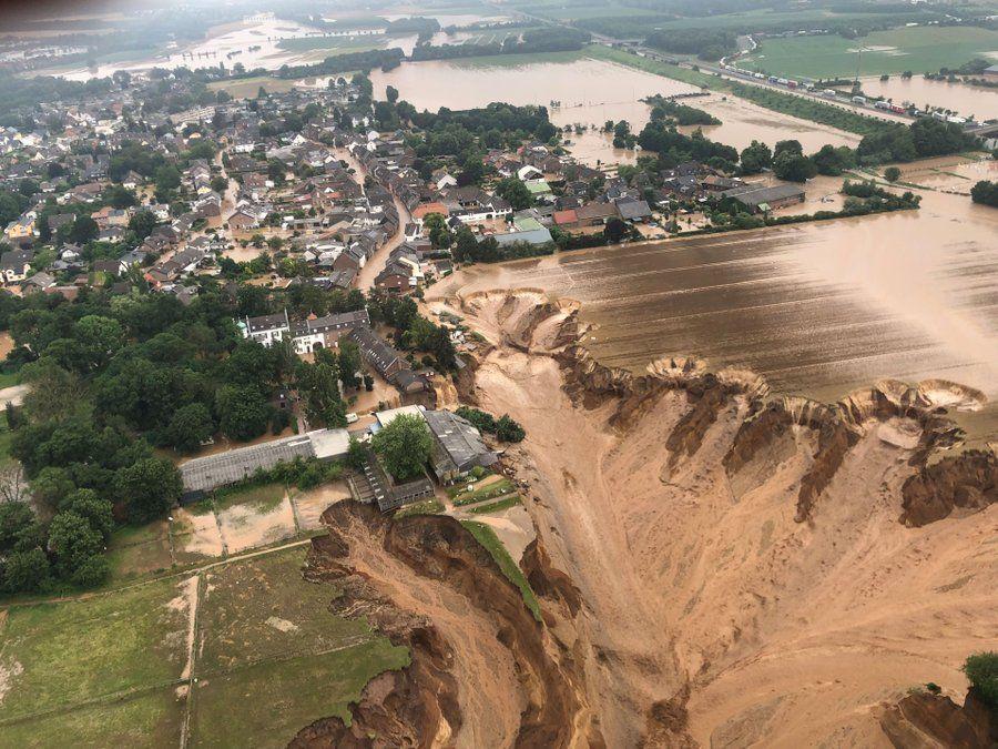 Glissement de terrain à Erftstadt-Blessem
