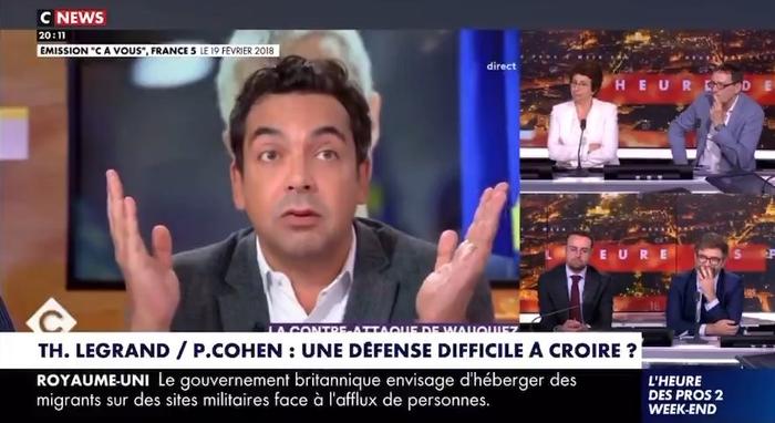 Patrick Cohen dans une émission de 2018 justifiant l'enregistrement de figures publiques à leur insu.