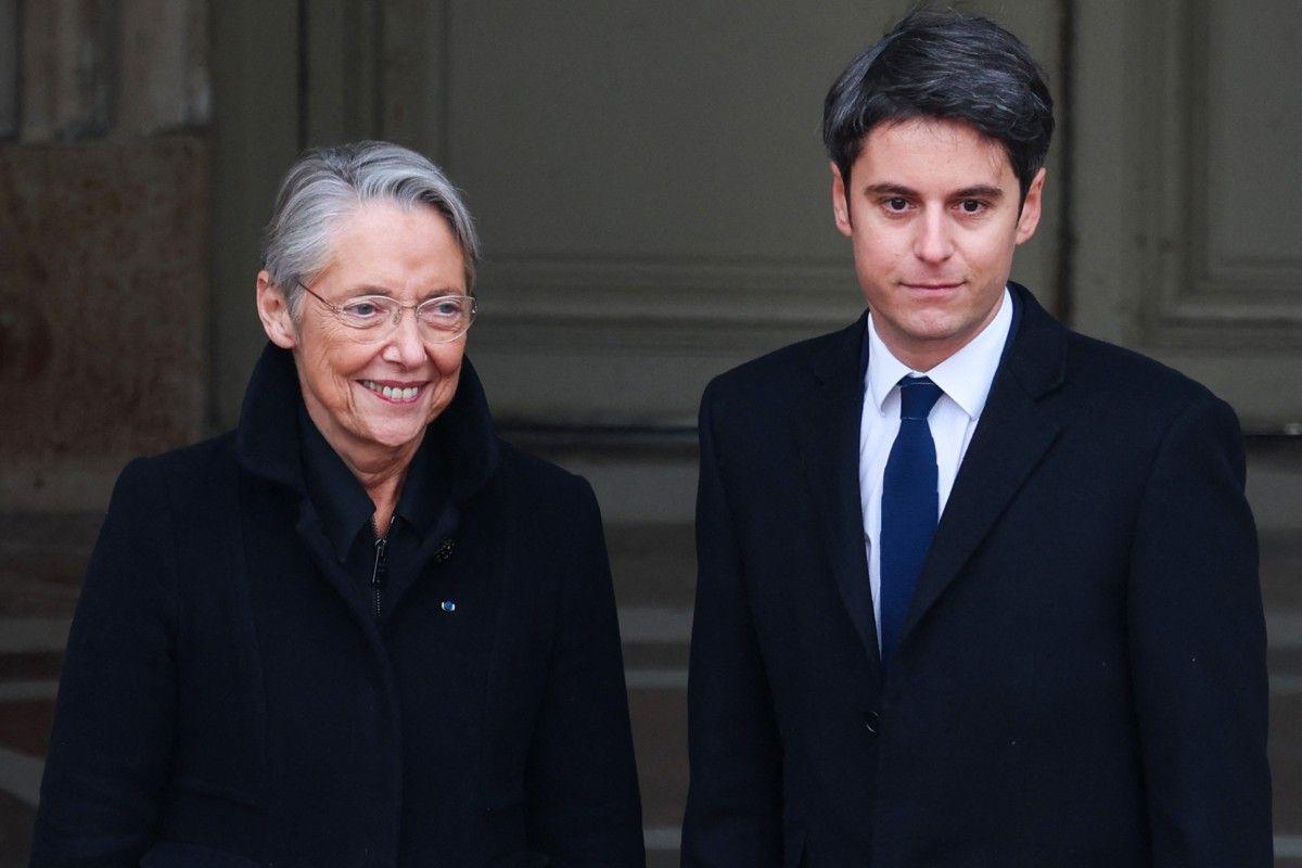 Gabriel Attal Elisabeth Borne AFP