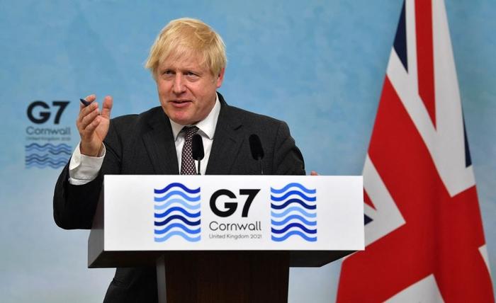 Boris Johnson G7 AFP