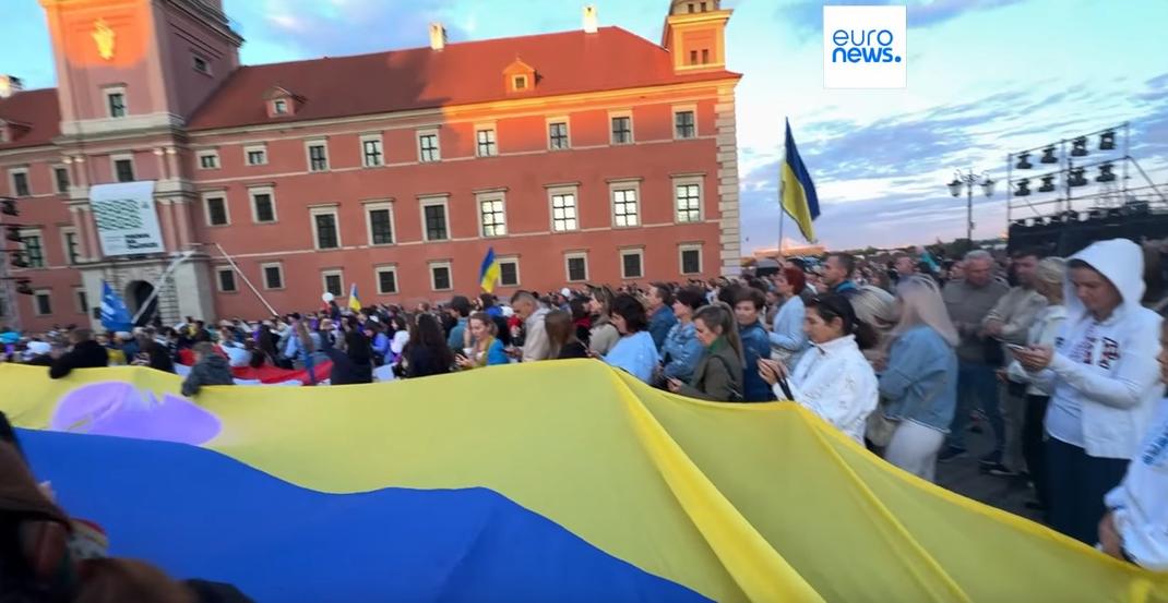 Les célébrations de l'indépendance Ukrainienne à Varsovie, en Pologne, le 25 août 2025.