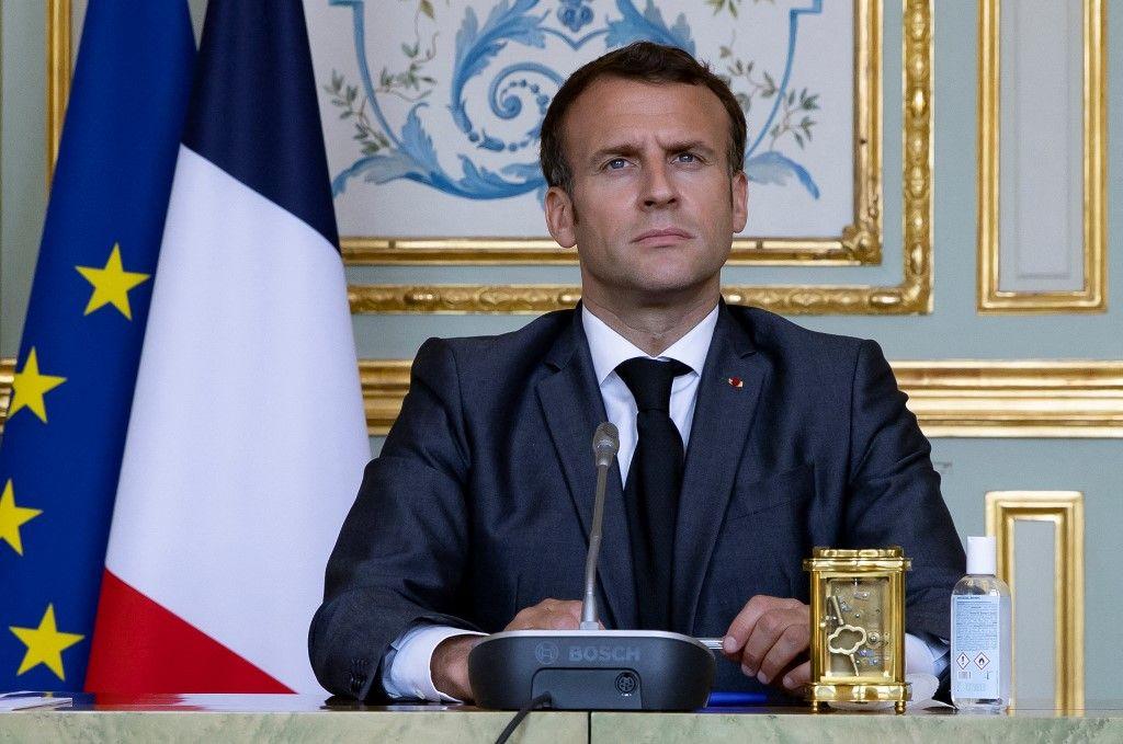 Emmanuel Macron Elysée visioconférence AFP