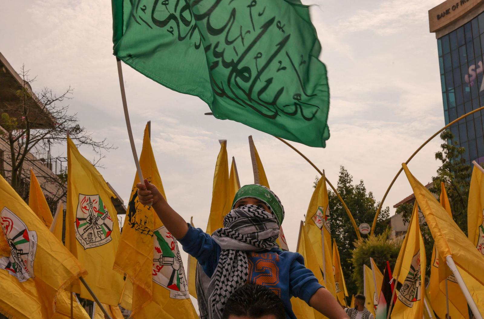 hamas fatah - AFP