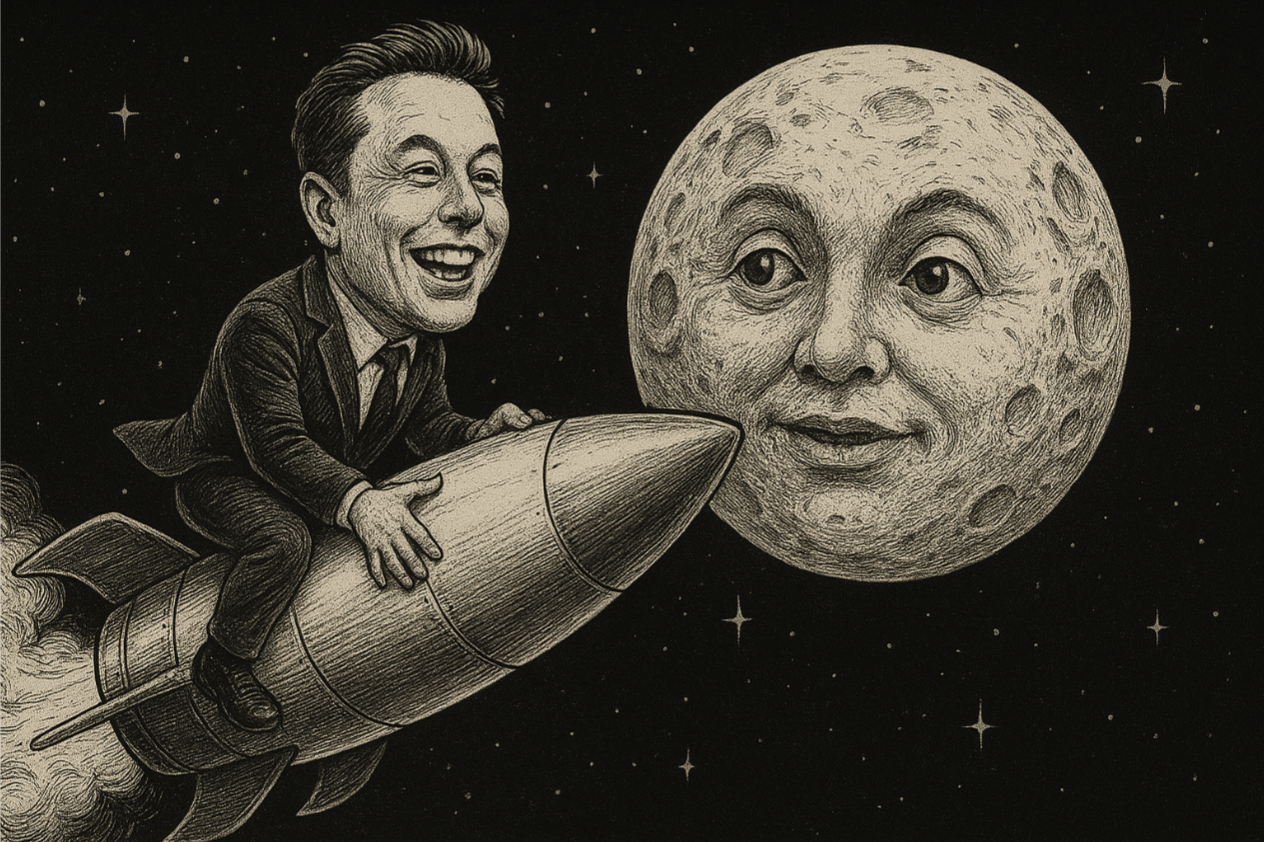 Musk vise la Lune