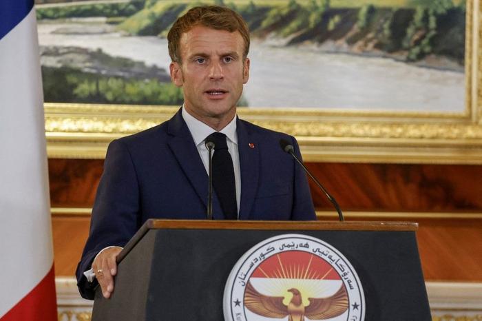 Emmanuel Macron Kurdistan irakien AFP