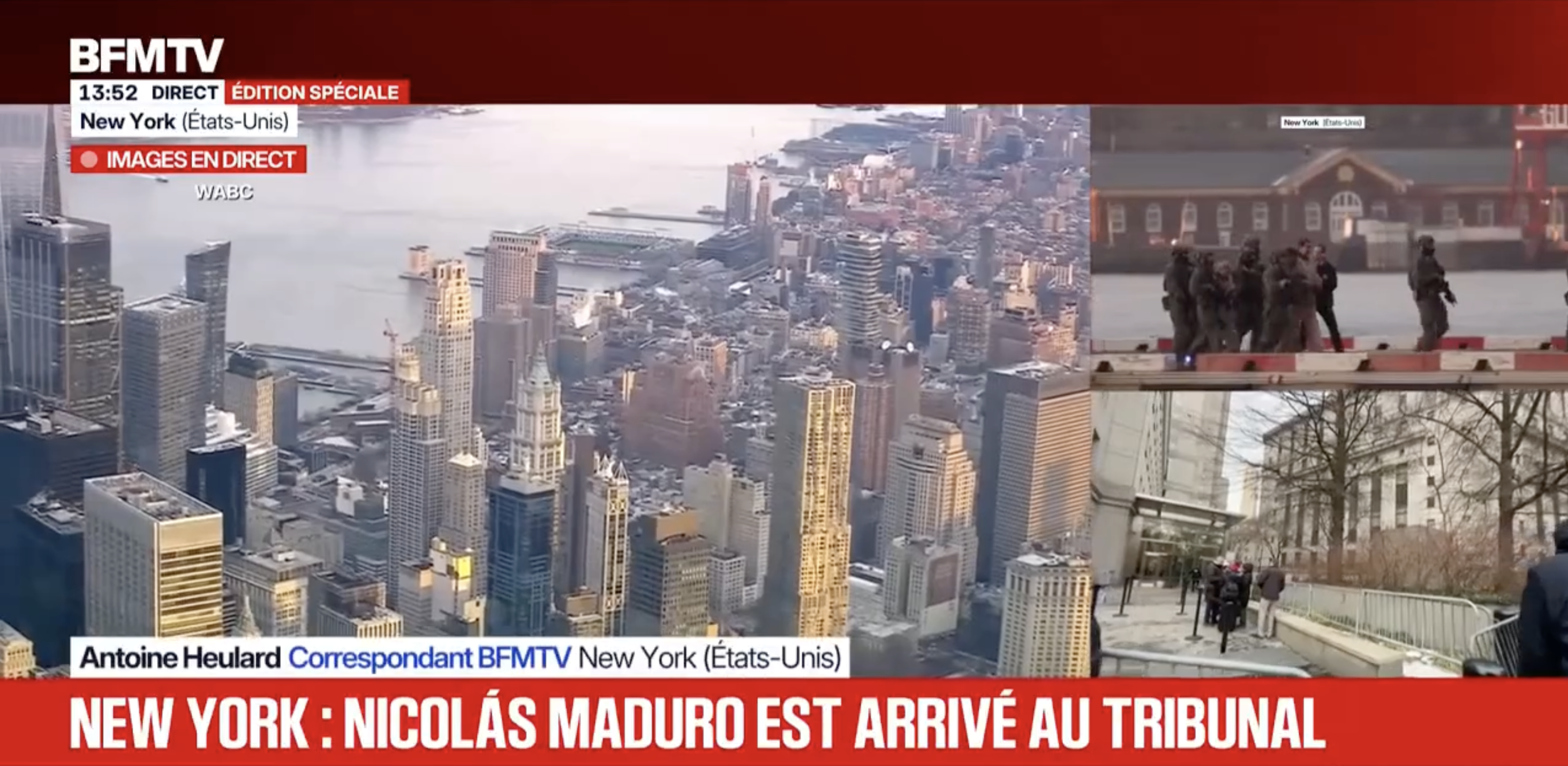 Capture de Nicolás Maduro : la foule afflue devant le tribunal de New York