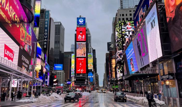 New York Time square AFP