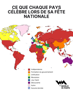 "Ce que chaque pays célèbre lors de sa fête nationale".