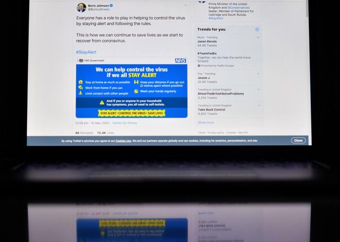 Covid-19 Twitter AFP