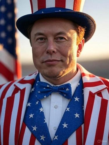 Elon Musk généré par Grok.