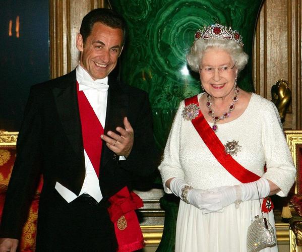 Elizabeth II Nicolas Sarkozy AFP