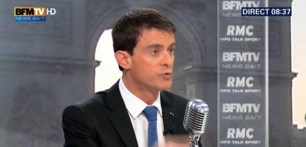 Manuel Valls chez Jean-Jacques Bourdin sur RMC et BFMTV.