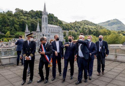 Emmanuel Macron Lourdes - AFP