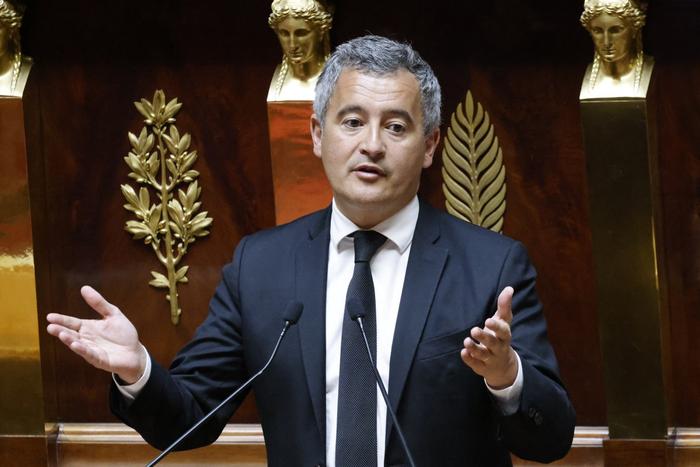 Le ministre de la Justice, Gérald Darmanin, s'exprime lors d'un débat sur le narcotrafic à l'Assemblée nationale à Paris, le 29 avril 2025. (Image d'illustration)