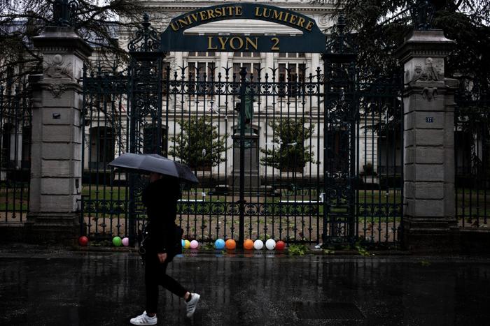 L'entrée de l'université Lyon 2, le 14 mai 2018