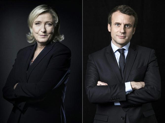 Marine Le Pen Emmanuel Macron AFP