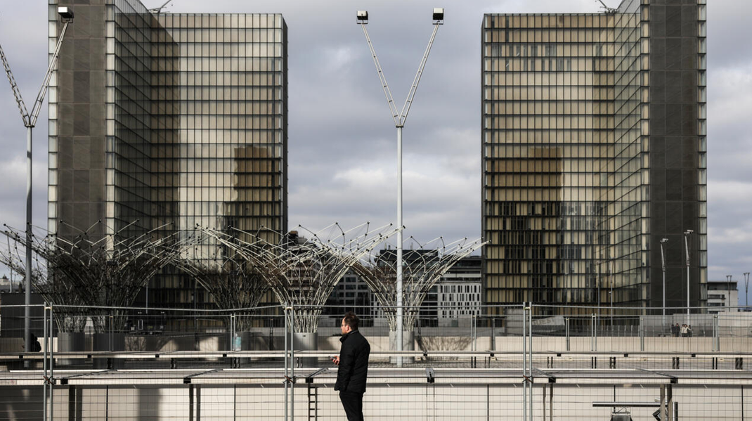 La Bibliothèque nationale de France sur le site François-Mitterrand, Paris, le 8 février 2025.